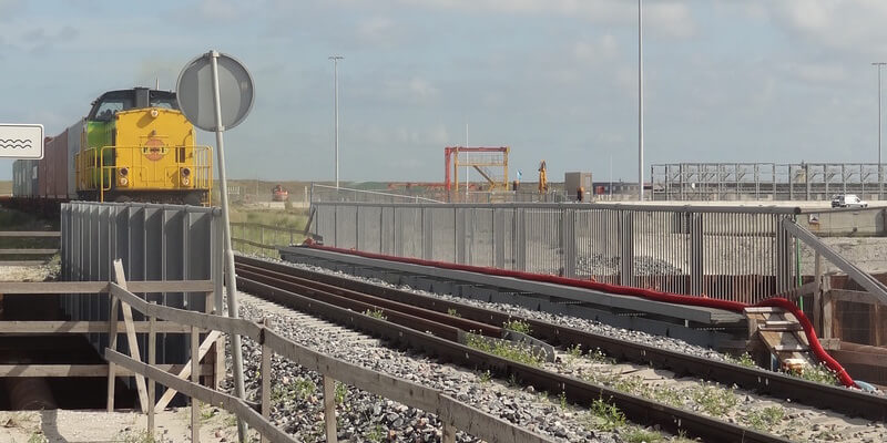 Historie: treinbrug Maasvlakte Rotterdam