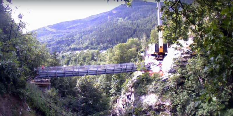 Impianto idroelettrico “Maisonettes” - Strada di accesso alla centrale