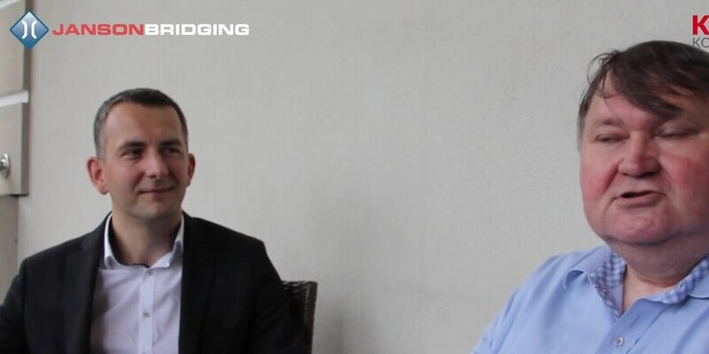 Rozmowa z Kurierem Kolejowym o tymczasowych mostach kolejowych oferowanych przez Janson Bridging Poland