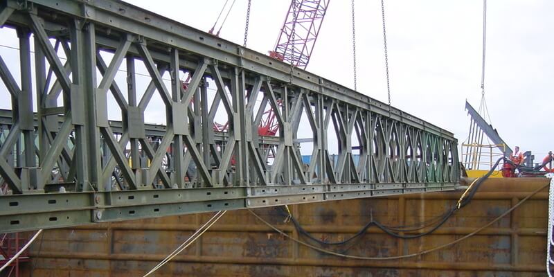 Historie: Verbindingsbrug werkponton Kizomba